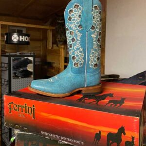 Turquoise Ferrini Boots